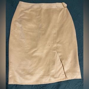 The Limited Suede Tan Skirt